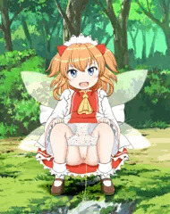 サニーミルクたんの野外放尿(;^ω^)