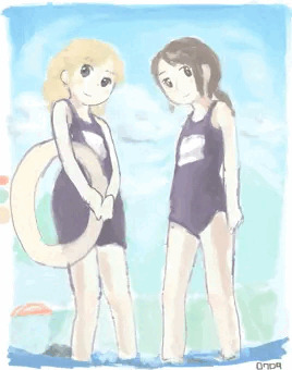 渓谷にて