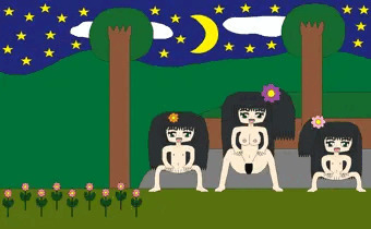 裸族母娘の夜
