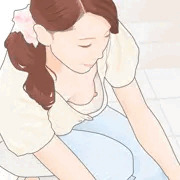 胸チラ熟女