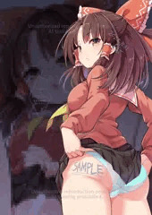 【Fantia告知】撮影されちゃう学生服な博麗霊夢さん