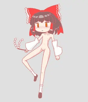 れいむ　着せ替えたり脱がしたり