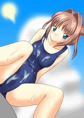【D.C.Ⅱ】 スク水朝倉由夢・たっぷり精液和え