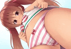 １日１枚微エロ　１４日目　リベッチオちゃんと縞パン　４月１４日