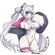 VTuber琥珀シャオさん金ビキニFA落書き！