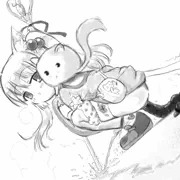 【らくがき】魔法少女？らしき子に出くわしたら用足している最中だった件