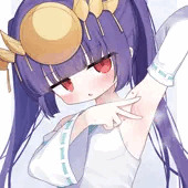 腋見せピースしてくれるツクヨミちゃん🌙💕