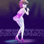 後ろから覗き見られる歌い手さん
