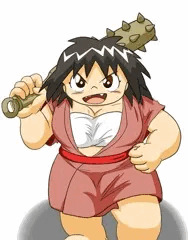 鬼のようなデブ女