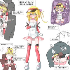 テオコメットちゃんの変身ヒロイン風衣装