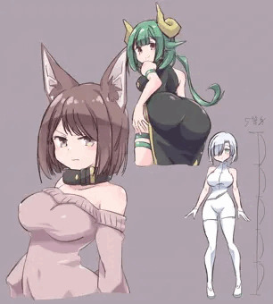 等身とか塗りはこうしたいなという練習