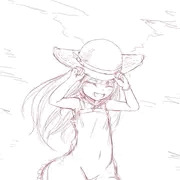 麦わら帽子で白ワンピースの女の子