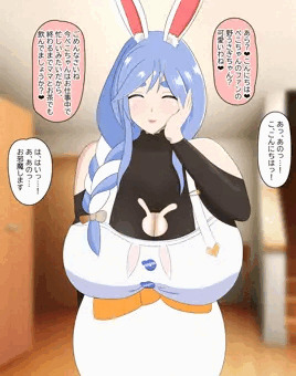 キッズ野兎を誘惑するぺこらママ