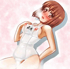 萩原雪歩さんに　いつでも授乳できるスクール水着を着てもらったよ