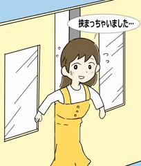 駅ポスターのお姉さん