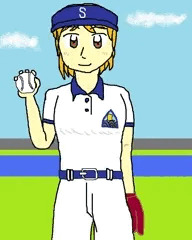 ソフト少女千歌の画像に背景をつけた一枚絵