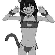 褐色ロリ猫ランジェリー
