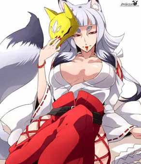 狐巫女おばさん