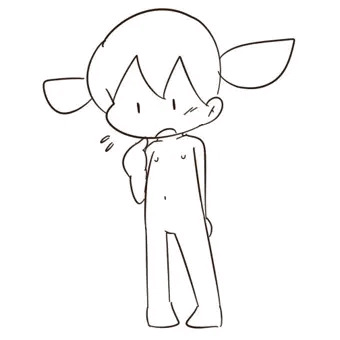 はしょり描き。
