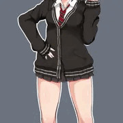 ミニスカJK（立ち絵）