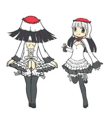 鶴の擬人化的な衣装の女の子
