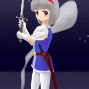 リボンの騎士コスプレの妖夢