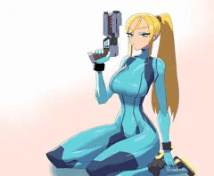 腹ボテギャル化便女サムス