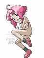 服だけ消去される上に絵柄も90年代になるビームを食らった女の子