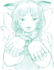 藍様口内