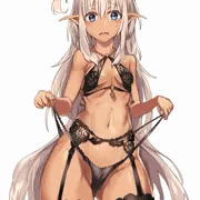 褐色あほげエルフちゃん