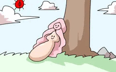 なかよくひなたぼっこ