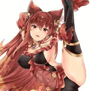 アンスリアちゃんでＩ字バランス