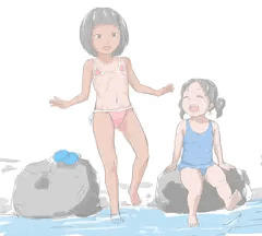 川遊び