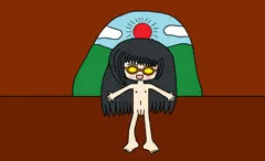 光るメガネで洞窟