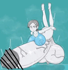 ちんぽで腕立て(?)Wiifitトレーナーさん