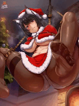 予想外のクリスマス釣りーに見下しつつ応じるスナギツネ娘 T101