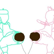 Adeleine & Ribbon Pushes Out Their Own Cute Turds 💩