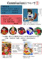 コミッションについて