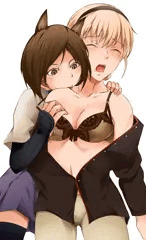 隊長の負傷の手当をする那佳ちゃん