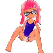 スク水のインクリングちゃん