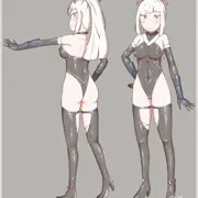 立ち絵風ぴっちり退魔士ちゃん+差分