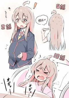 2話で女の子の日が来たから
