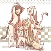 けもみみたち　着替えのぞき