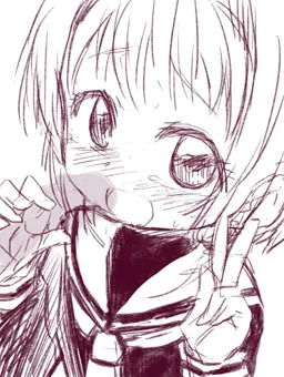 さくらちゃんラフ10枚（+差分2）