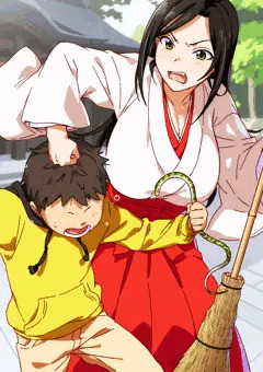 巫女たくみんショタおね2コマ