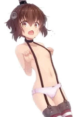 【差分あり】暑くなってきたので雪風に天津ｋ...夏服着せた