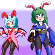 和ニー映姫様とバニーお嬢様