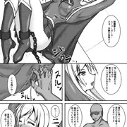 スーパーガールが拘束されて脇と足の裏をくすぐられる