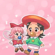 ベビィアドレーヌちゃんとベビィリボンちゃん