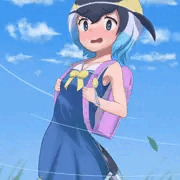 風に吹かれるマイルカ